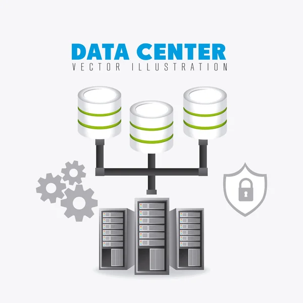 Database progettazione digitale . — Vettoriale Stock