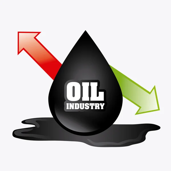 Olja industri design. — Stock vektor