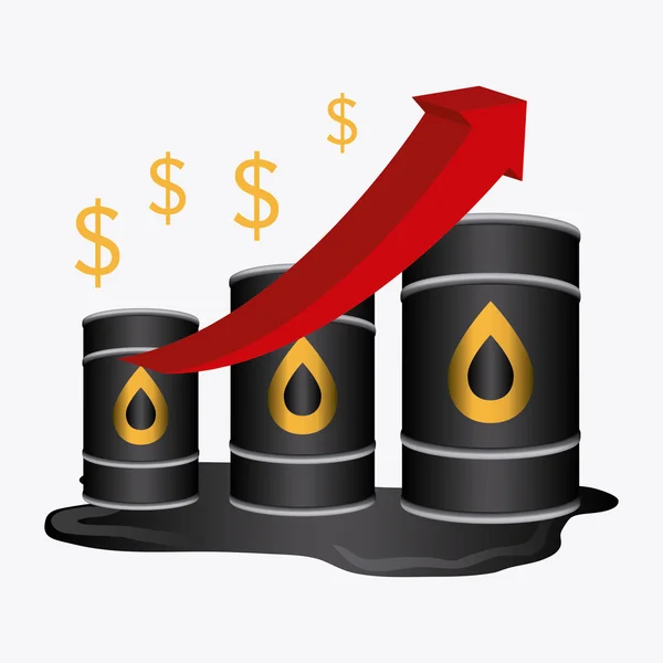 Conception d'industrie pétrolière . — Image vectorielle