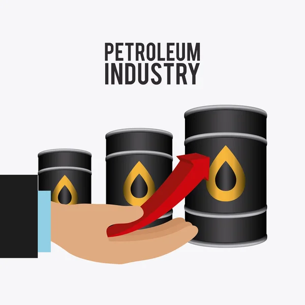 Projeto da indústria petrolífera . —  Vetores de Stock