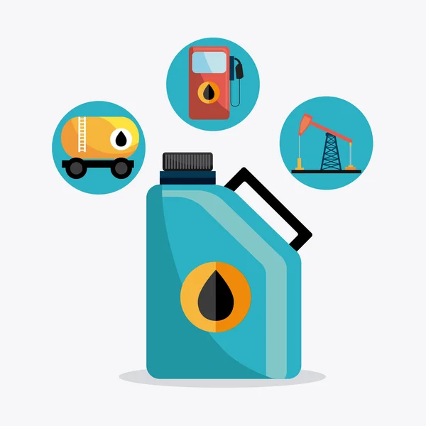 Petroleum industry design. — Stock Vector