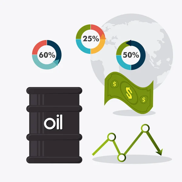 Oil industry design. — Stock Vector