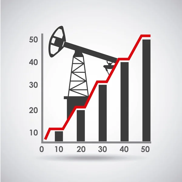 Prix du pétrole conception — Image vectorielle