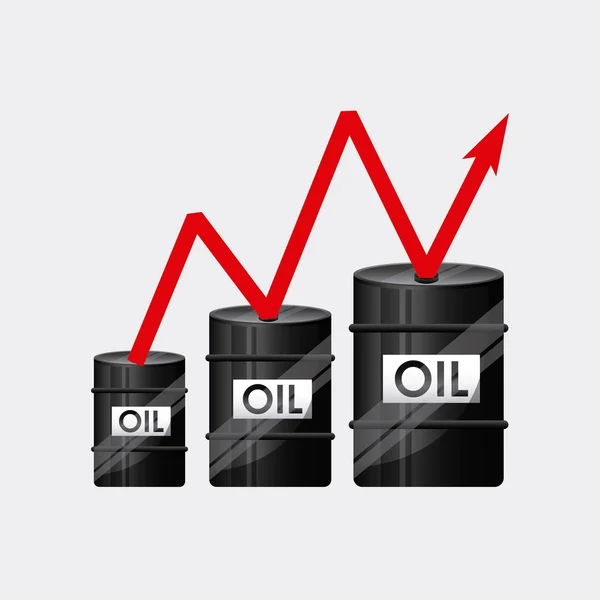 Gestaltung der Ölpreise — Stockvektor