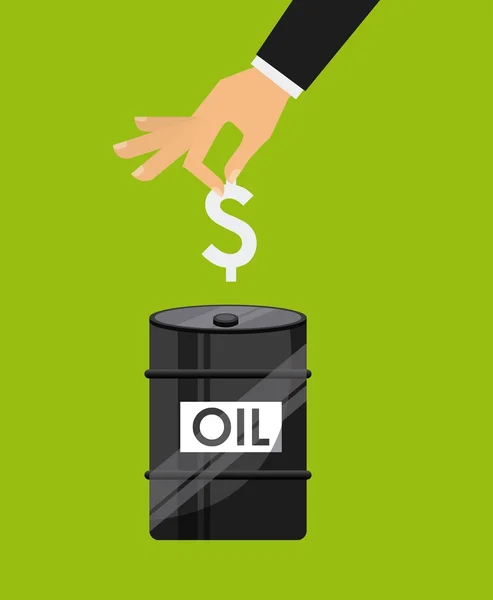 Oil prices design — Stock Vector