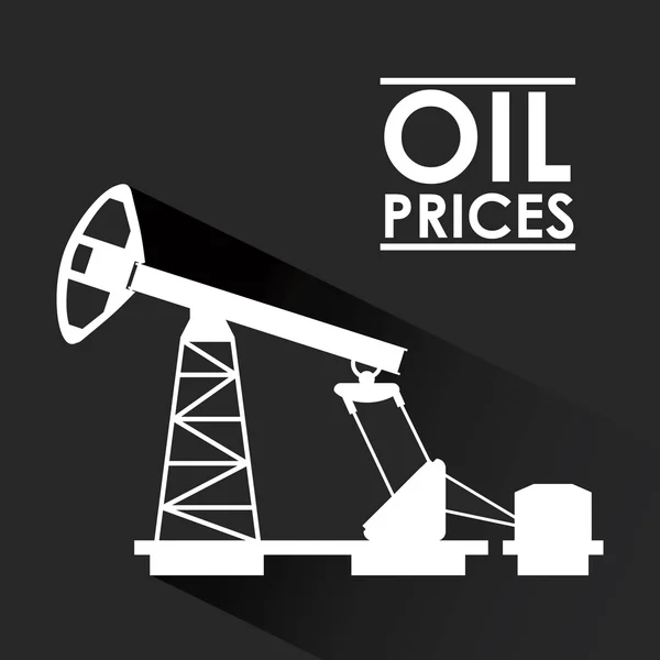 Olie prijzen ontwerp — Stockvector