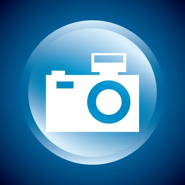 Aparat fotograficzny ikona designu — Wektor stockowy