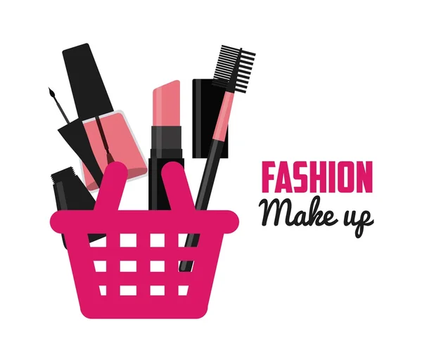 Fashion make-up — Stockvector