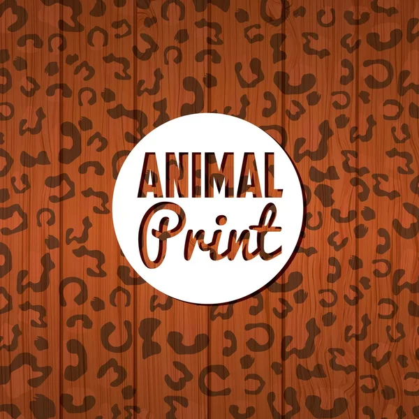 Animal print design — Stock vektor