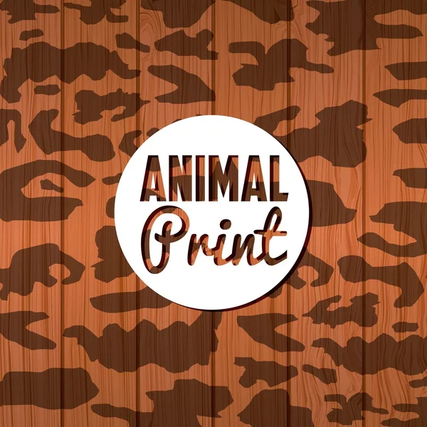 Animal print design — Stock vektor