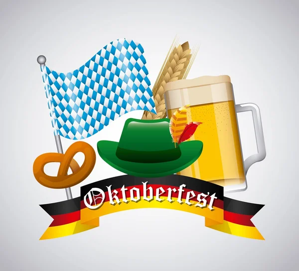 Καλώς Oktoberfest σχεδίασης — Διανυσματικό Αρχείο