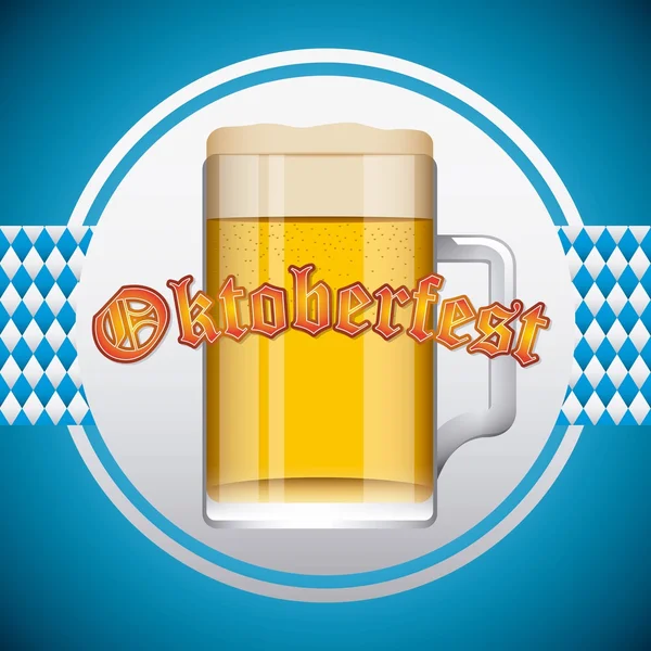 Bienvenido Oktoberfest diseño — Archivo Imágenes Vectoriales