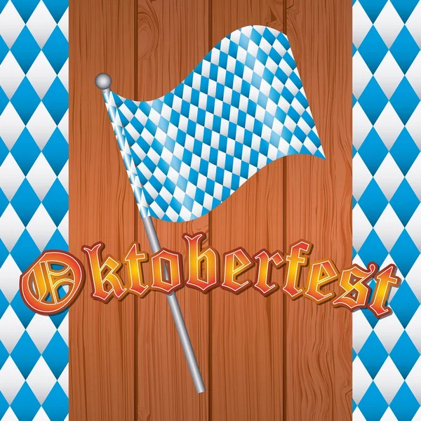 Benvenuto Oktoberfest design — Vettoriale Stock