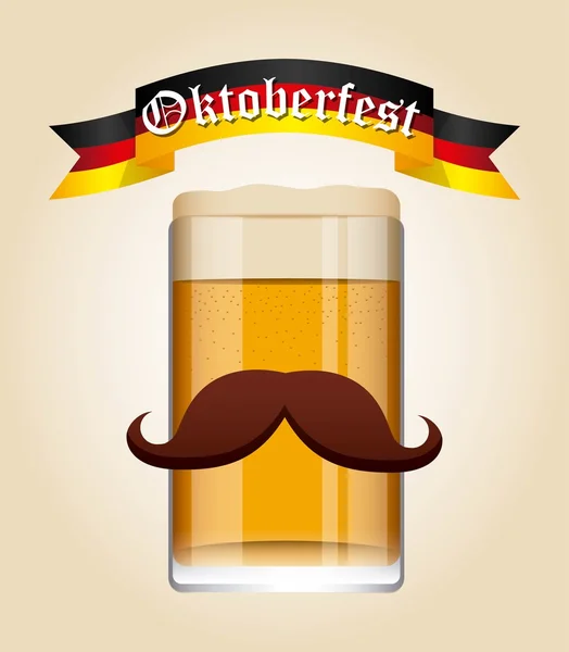 Bienvenido Oktoberfest diseño — Vector de stock