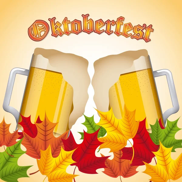 Welkom Oktoberfest ontwerp — Stockvector
