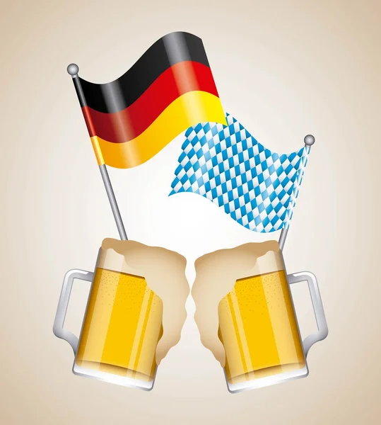 Üdvözöljük Oktoberfest design — Stock Vector