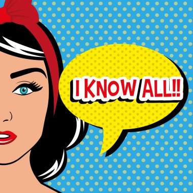 Pop art karikatür grafik
