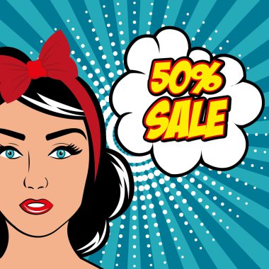Pop art karikatür grafik