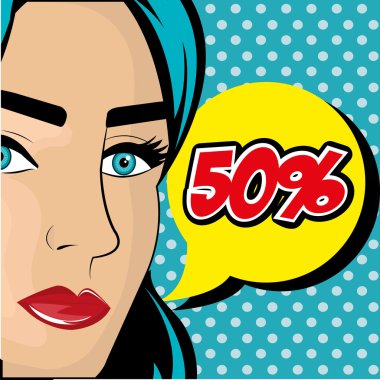 Pop art karikatür grafik