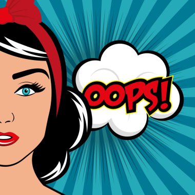 Pop art karikatür grafik