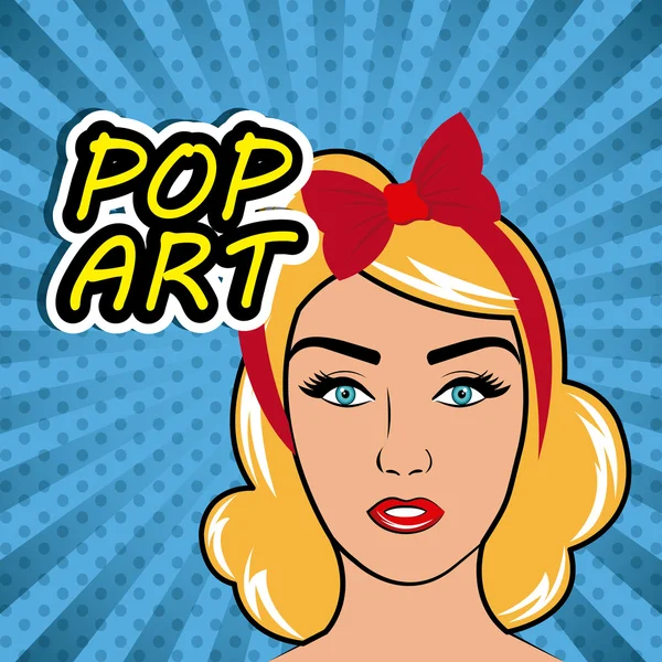 Pop art karikatür grafik — Stok Vektör