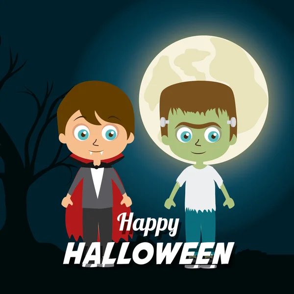 Feliz fiesta de Halloween diseño del festival . — Vector de stock