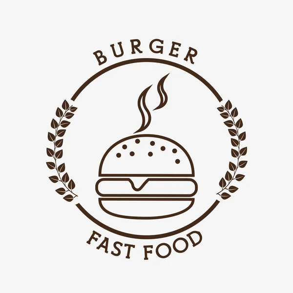 Design de ícone de fast food — Vetor de Stock