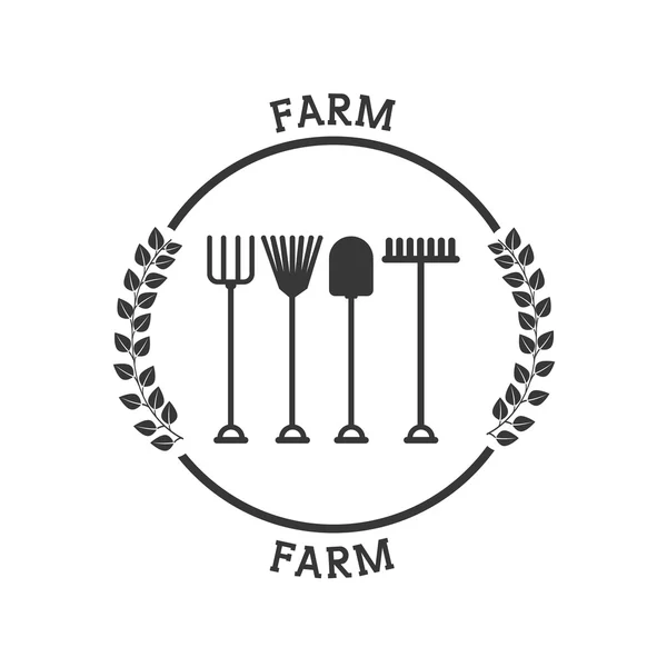 Farm fresh pictogram — Stock Vector