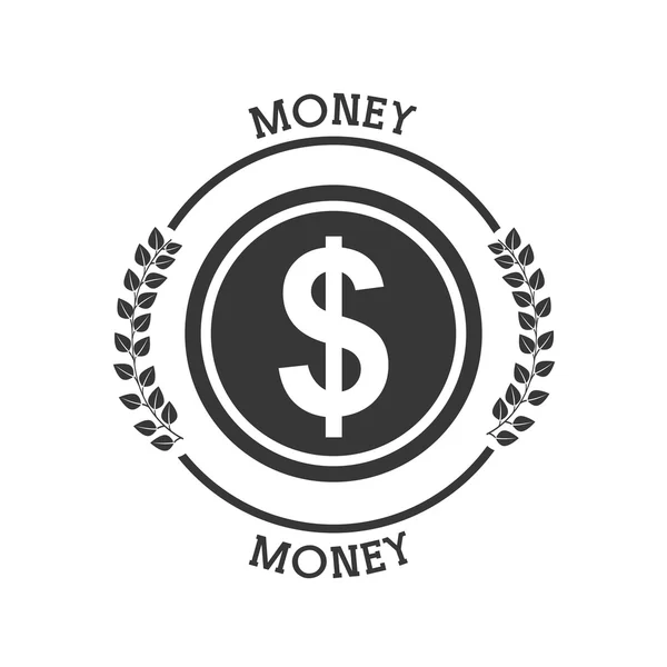 Money pictogram design — Stock Vector