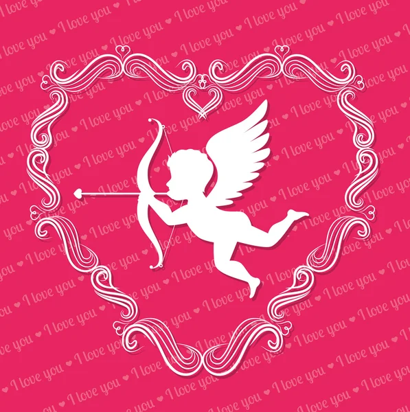 Diseño de tarjeta de amor — Vector de stock