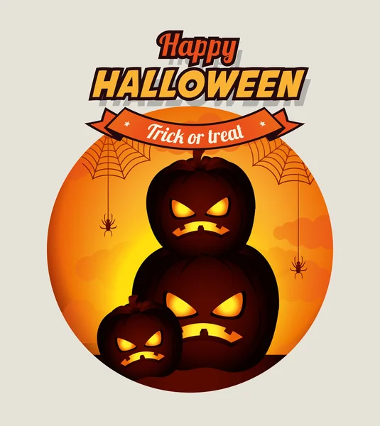 Feliz Halloween. — Vector de stock