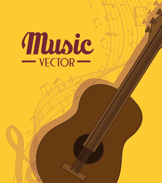 Music acoustic instrument — Stock Vector