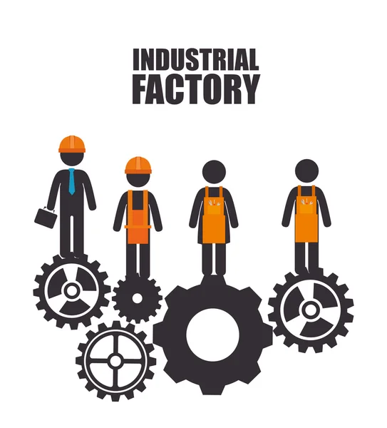 Uitrusting voor fabriek en industrie — Stockvector