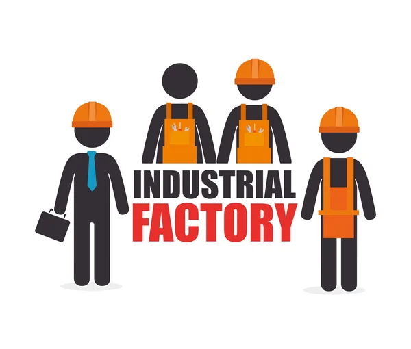 Fábrica e indústria de equipamentos de plantas — Vetor de Stock