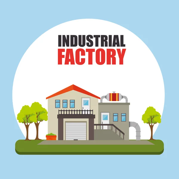 Usine et équipement industriel usine — Image vectorielle