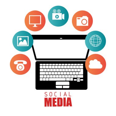 Sosyal medya eğlence grafik tasarım