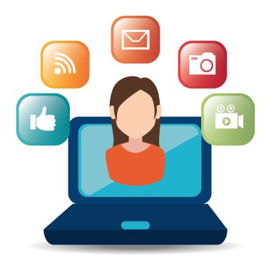 Sosyal medya eğlence grafik tasarım