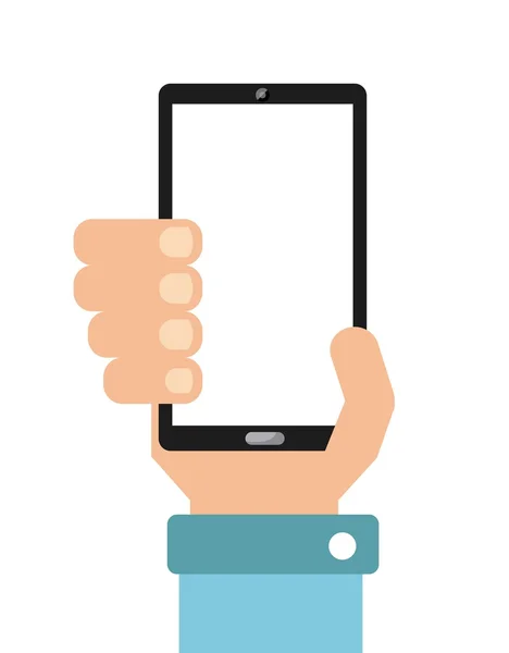 Conception de smartphone utilisateur — Image vectorielle