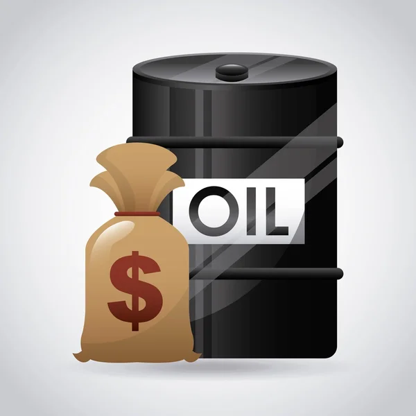 Conception du baril de pétrole — Image vectorielle