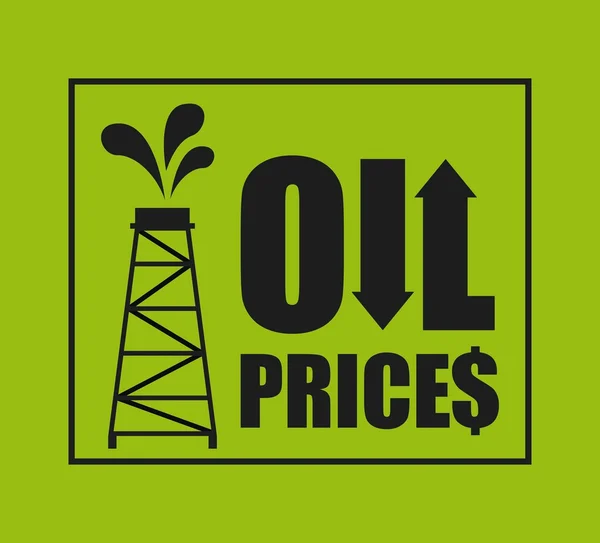 Design dos preços do petróleo —  Vetores de Stock