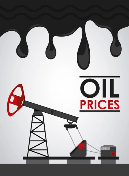 Oil prices design — Stock Vector