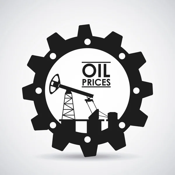 Progettazione prezzi del petrolio — Vettoriale Stock