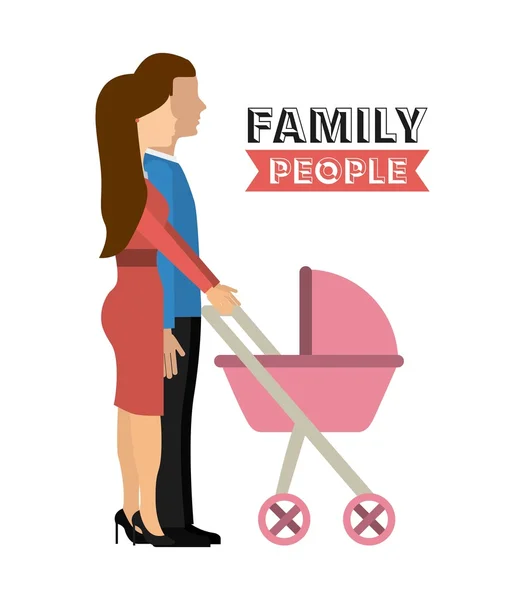 Family people  design — Stock Vector