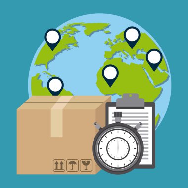 Kurye hizmeti dünya çapında tasarım