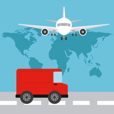 Kurye hizmeti dünya çapında tasarım