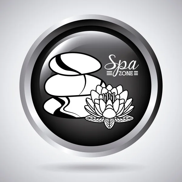 Spa relaxation area — Stock Vector