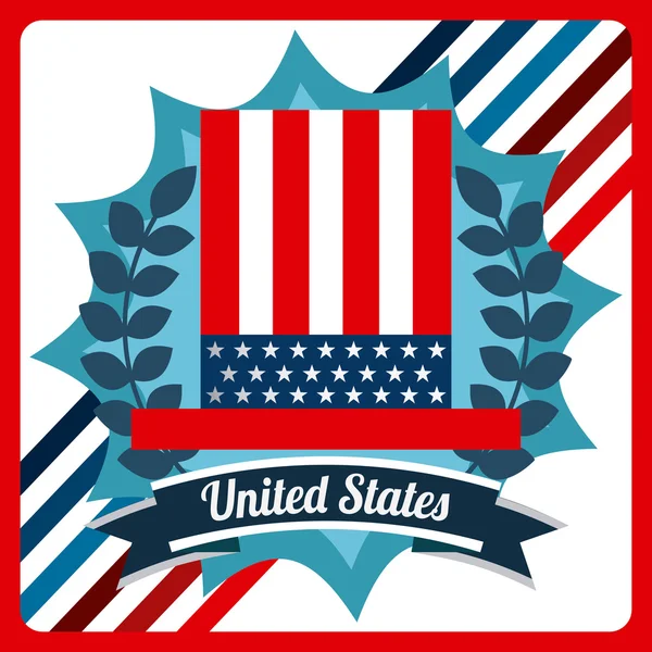 Estados Unidos emblema — Vetor de Stock