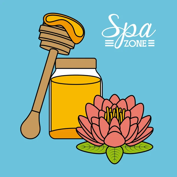 Zona de relax spa — Vector de stock