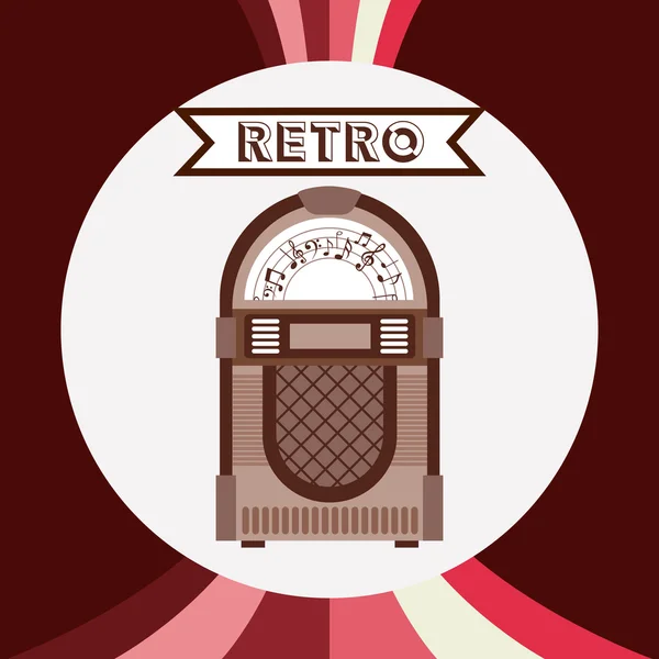 Fondo de estilo retro — Vector de stock