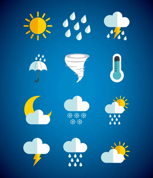 Conception du concept météo — Image vectorielle